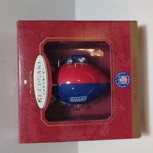 Vintage 1997 Hallmark NFL blimp ornament New York Giants